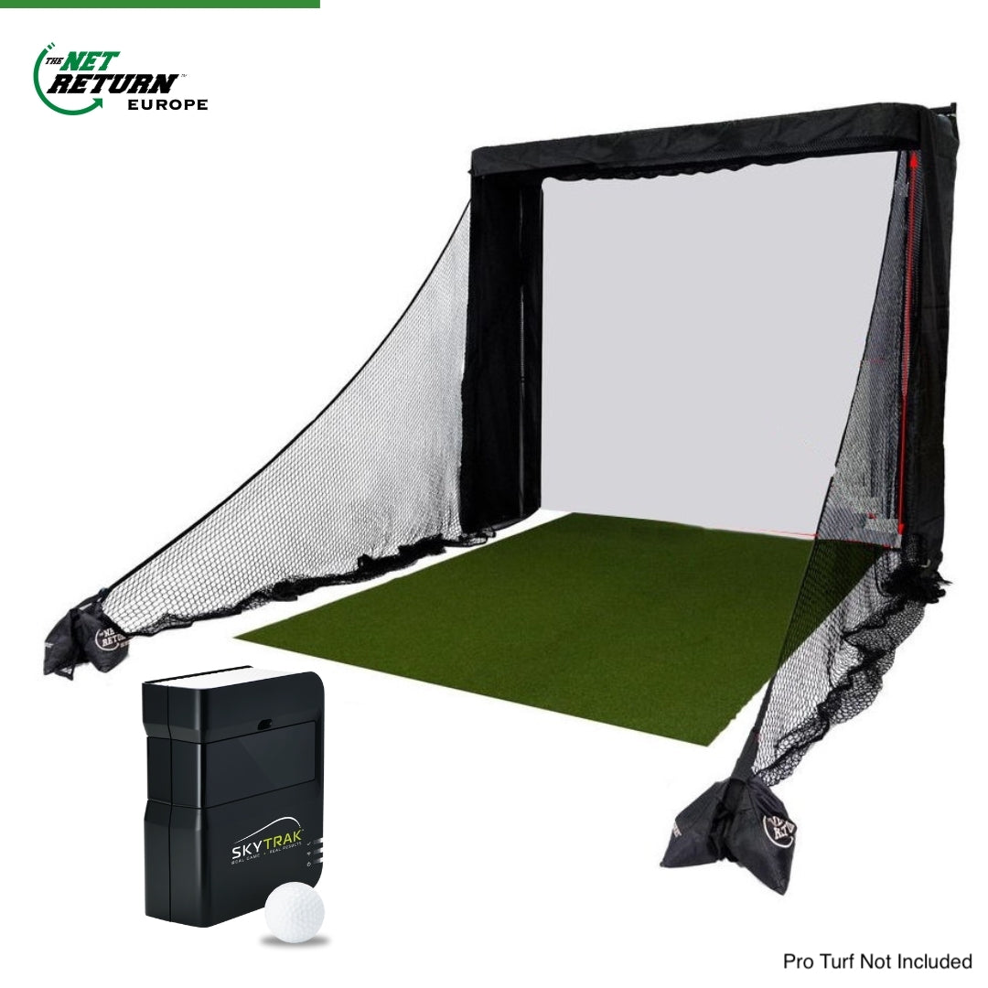 SkyTrak And Simulator Series - Golf Simulator Bay - Golf Simulation - SkyTrak Launch Monitor - Golf Simulator - The Net Return Europe